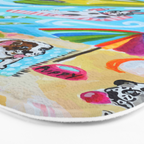 Dogs at the Beach Bath Mat Gallery Image 3