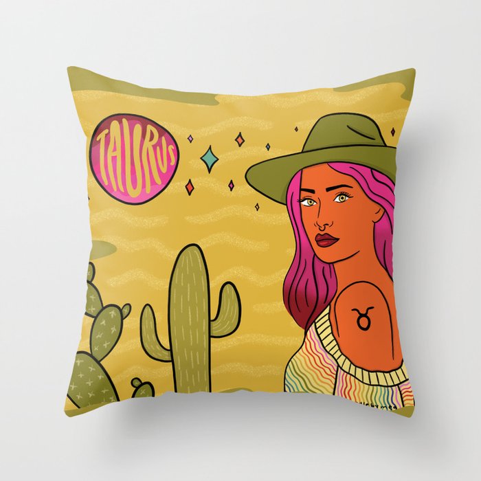 Taurus Throw Pillow Gallery Image 6