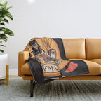 Coragem Coracao (Courage Heart) Throw Blanket Gallery Image 1