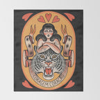 Coragem Coracao (Courage Heart) Throw Blanket Gallery Image 2