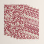 William Morris Merton Brer Rabbit Madder Red Pattern Wrapping Paper Gallery Image 3