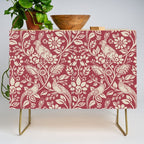 William Morris Merton Brer Rabbit Madder Red Pattern Credenza Gallery Image 1