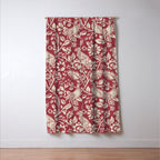 William Morris Merton Brer Rabbit Madder Red Pattern Window Curtain Gallery Image 3