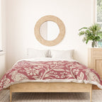 William Morris Merton Brer Rabbit Madder Red Pattern Duvet Cover Gallery Image 3