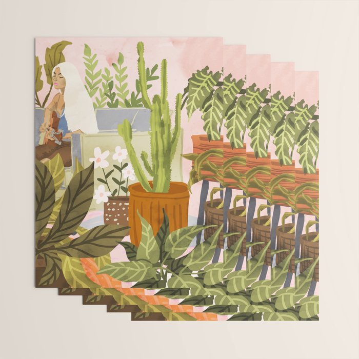 Playing For My Plants Wrapping Paper Gallery Image 3