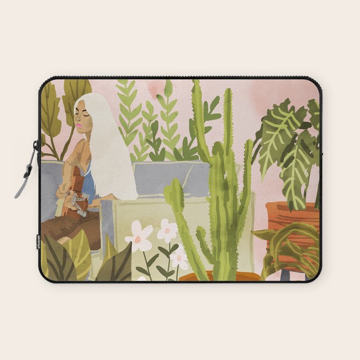 Playing For My Plants Laptop Sleeve Gallery Image 1