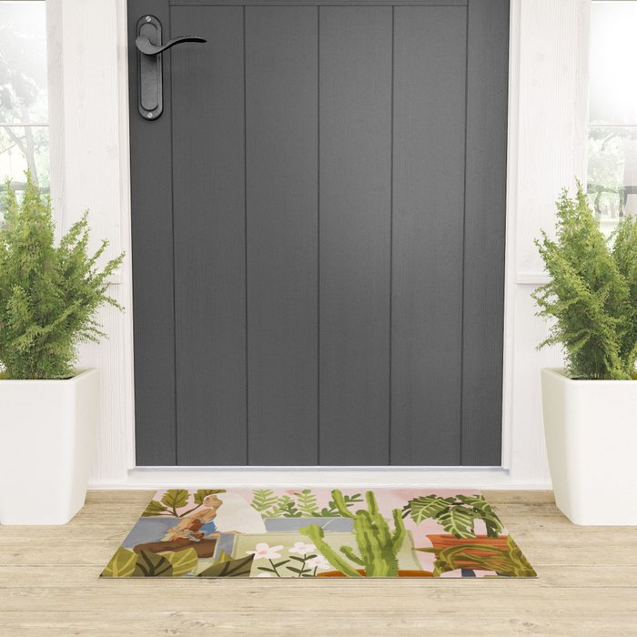 Playing For My Plants Welcome Mat Gallery Image 3
