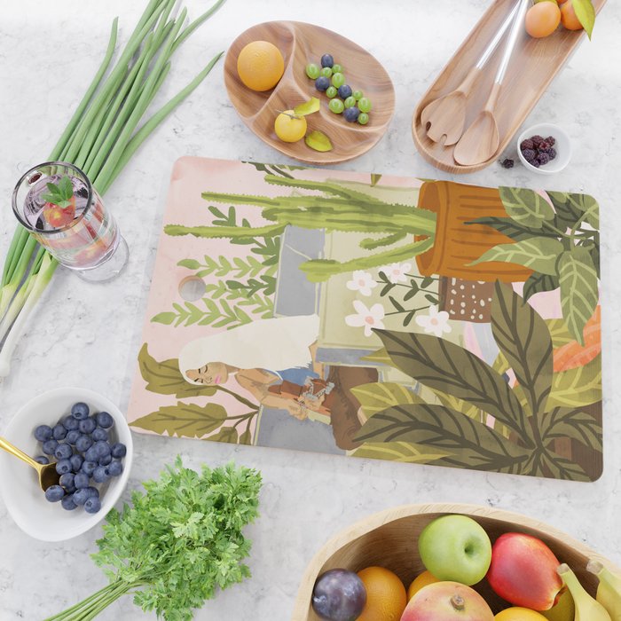 Playing For My Plants Cutting Board Gallery Image 2