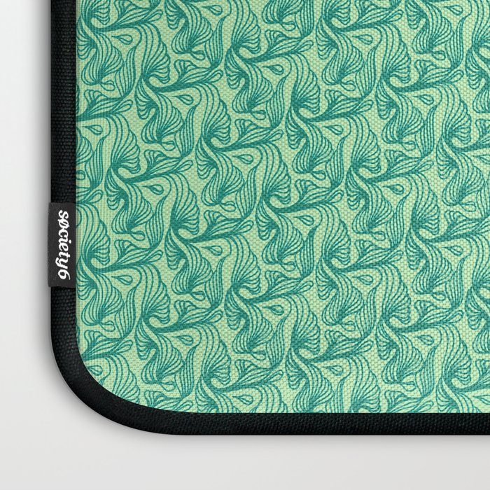 AT Pattern 3 Green Laptop Sleeve Gallery Image 3