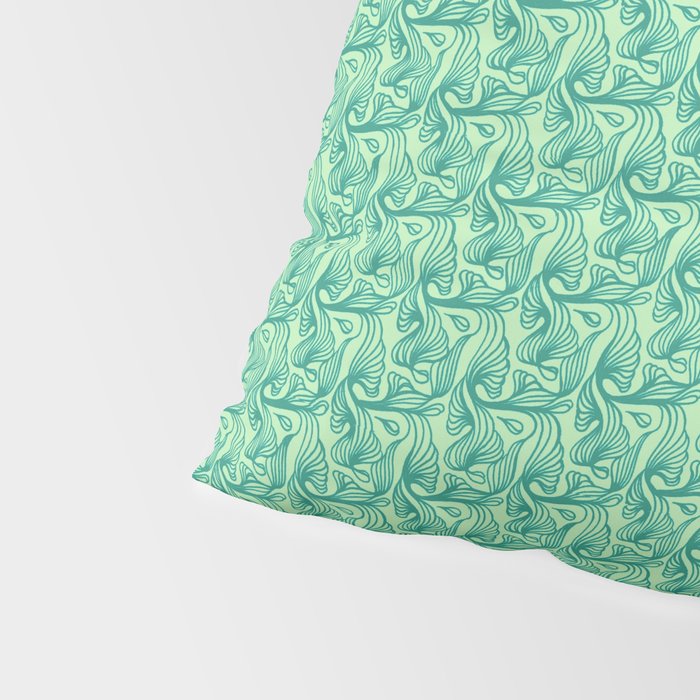 AT Pattern 3 Green Pillow Sham Gallery Image 4