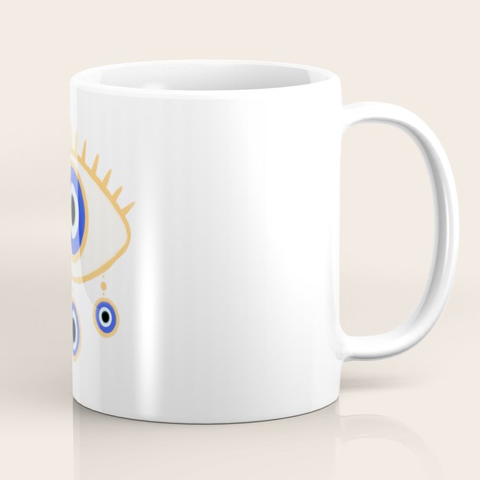 Evil Eye Amulet Charm Coffee Mug Gallery Image 1