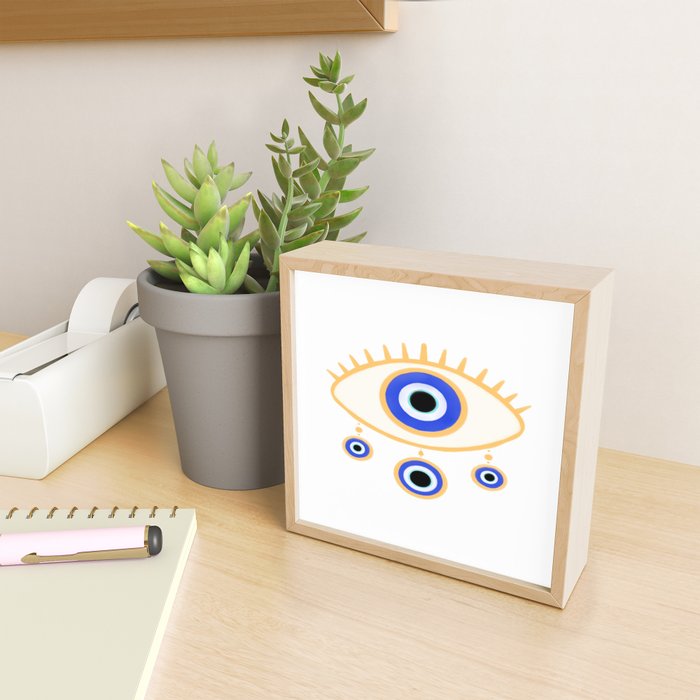 Evil Eye Amulet Charm Mini Art Print Gallery Image 2