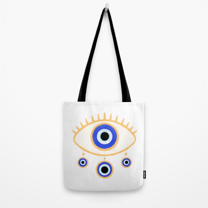Evil Eye Amulet Charm Tote Bag Gallery Image 2