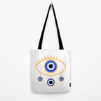 Evil Eye Amulet Charm Tote Bag Gallery Image 2
