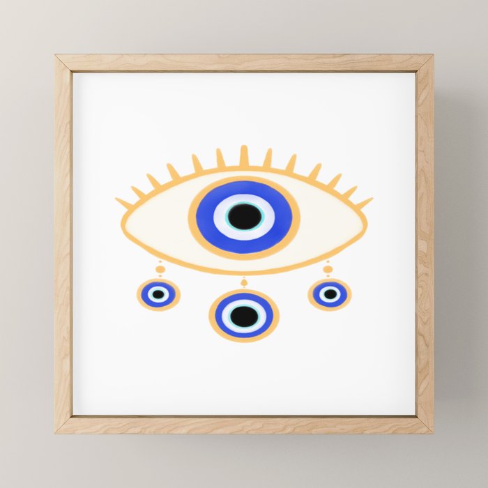 Evil Eye Amulet Charm Mini Art Print