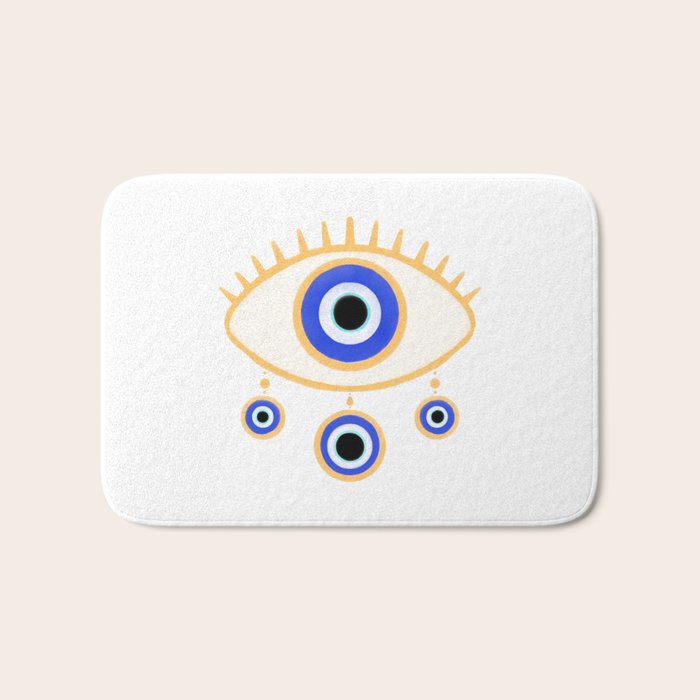 Evil Eye Amulet Charm Bath Mat Gallery Image 1
