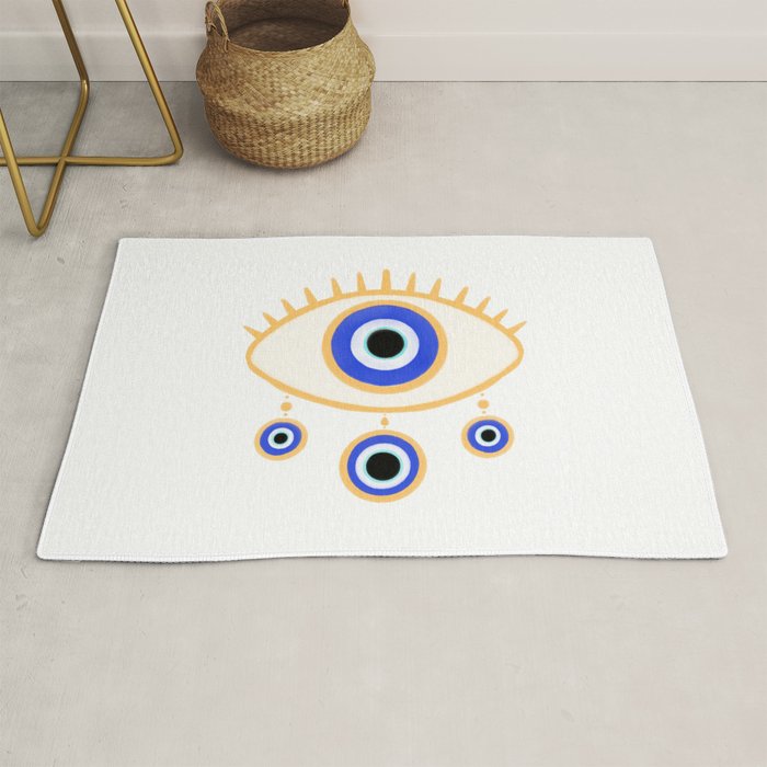 Evil Eye Amulet Charm Rug Gallery Image 1
