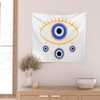 Evil Eye Amulet Charm Wall Tapestry Gallery Image 2