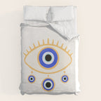 Evil Eye Amulet Charm Duvet Cover Gallery Image 6