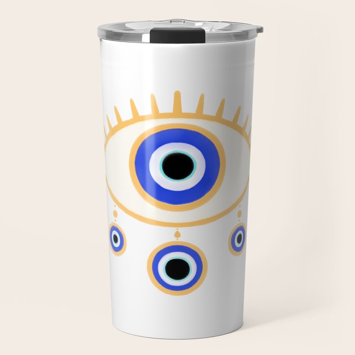 Evil Eye Amulet Charm Travel Mug Gallery Image 1