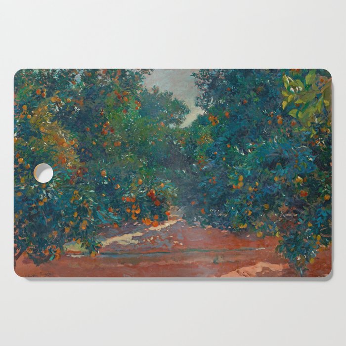 Orange Trees In Alcira byJoaquín Sorolla, 1904 Cutting Board Gallery Image 1