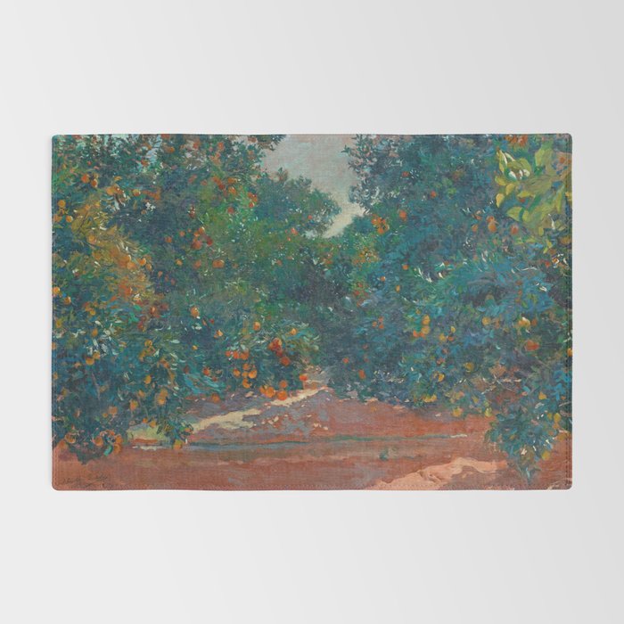 Orange Trees In Alcira byJoaquín Sorolla, 1904 Rug Gallery Image 2