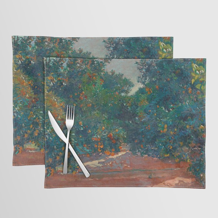 Orange Trees In Alcira byJoaquín Sorolla, 1904 Placemat Gallery Image 1