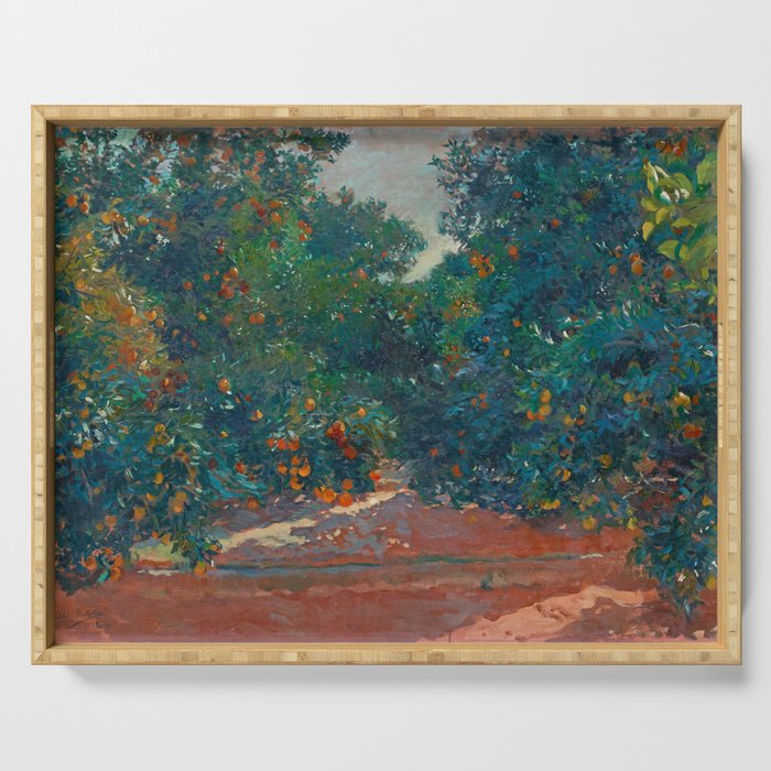 Orange Trees In Alcira byJoaquín Sorolla, 1904 Serving Tray Gallery Image 1