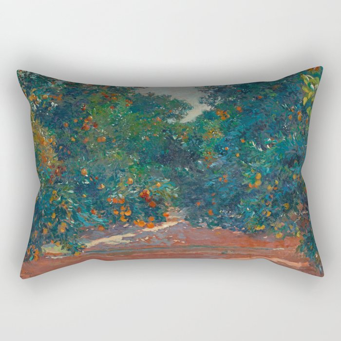 Orange Trees In Alcira byJoaquín Sorolla, 1904 Rectangular Pillow Gallery Image 2