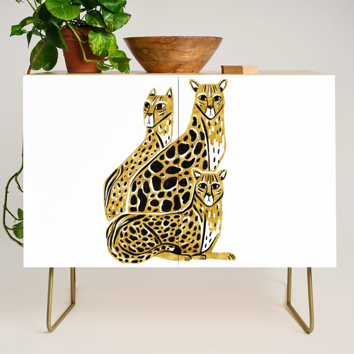 Gold Cheetahs Credenza Gallery Image 1