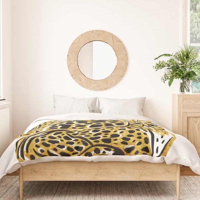 Gold Cheetahs Duvet Cover Gallery Image 3