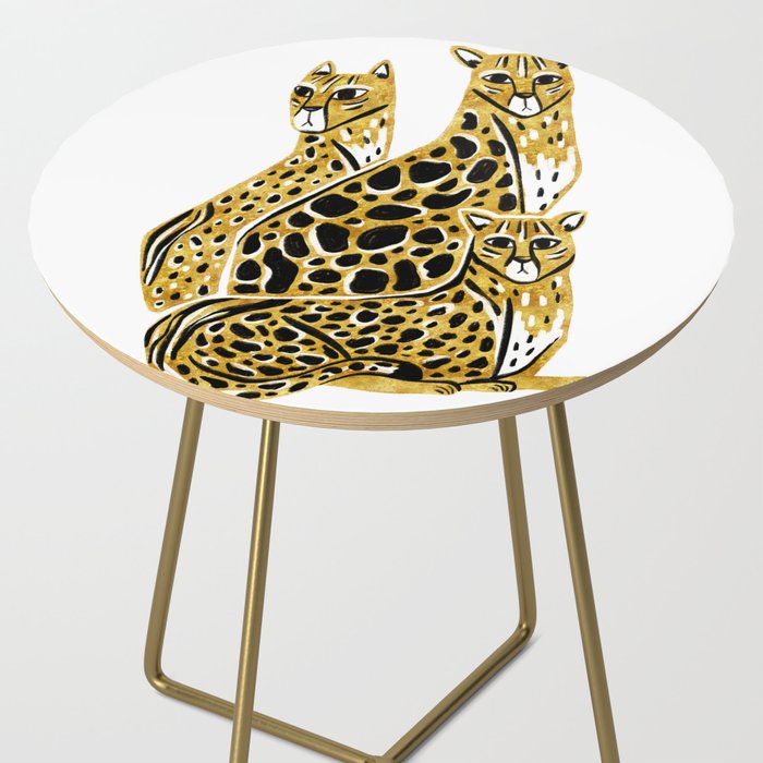 Gold Cheetahs Side Table Gallery Image 2