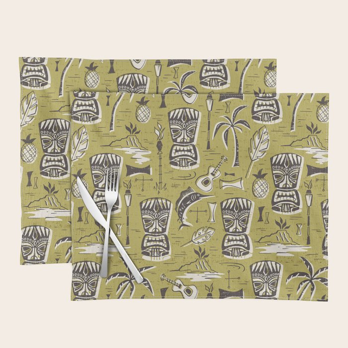 Tropical Tiki Green Placemat Gallery Image 1