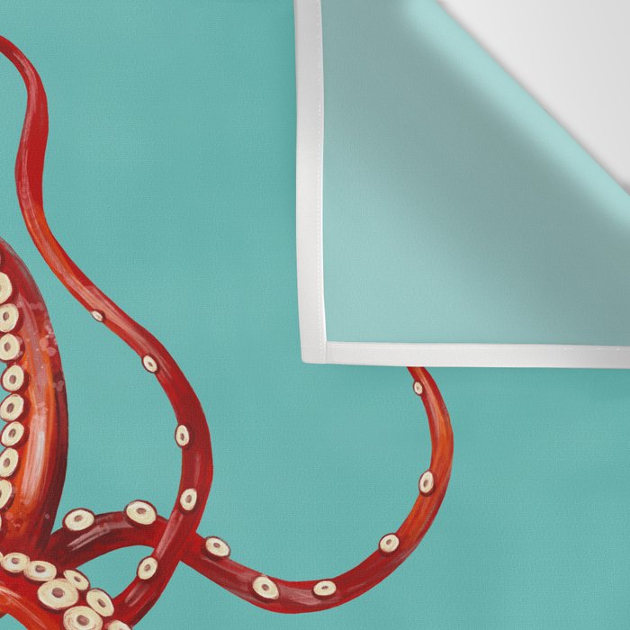 Giant Squid in Bathtub Wall Tapestry Gallery Image 3