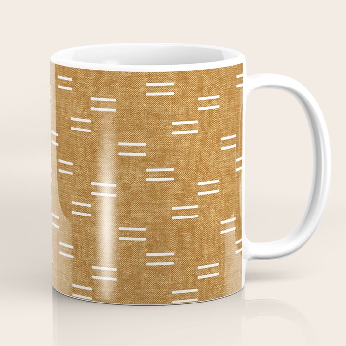 double dash on mustard Coffee Mug Gallery Image 1