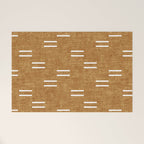 double dash on mustard Welcome Mat Gallery Image 1