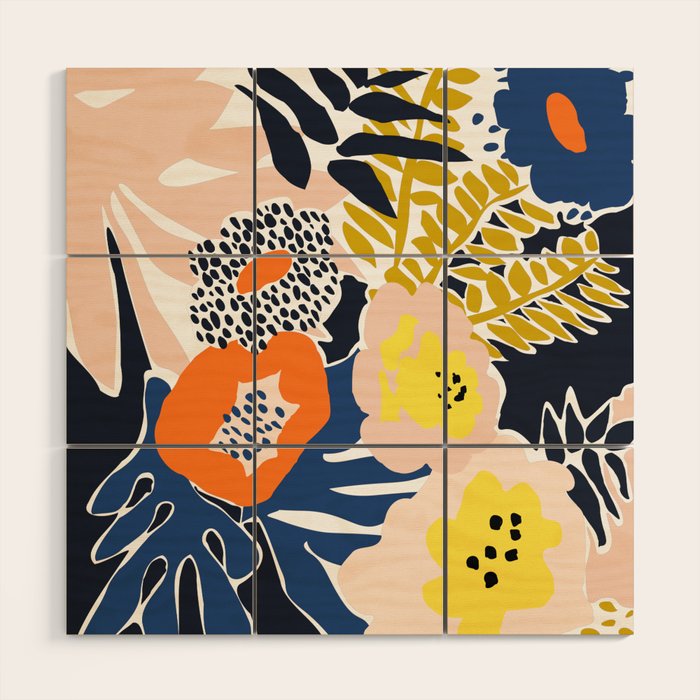 More design for a happy life - high Wood Wall Art Gallery Image 1