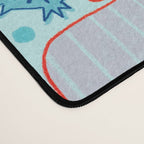Winter Forest Woodland Animals in Arctic Blue Desk Mat Gallery Image 4