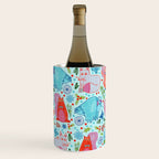 Winter Forest Woodland Animals in Arctic Blue Wine Chiller Gallery Image 2