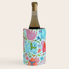 Winter Forest Woodland Animals in Arctic Blue Wine Chiller Gallery Image 3