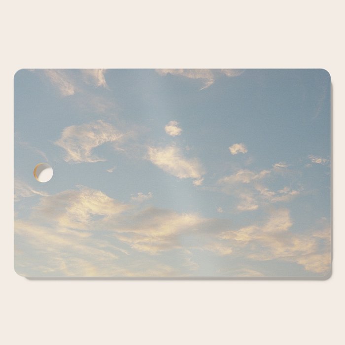 Golden Clouds | Minimal 35mm Film Photography Cutting Board Gallery Image 1