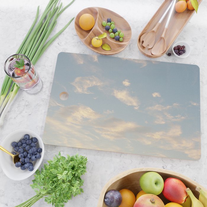 Golden Clouds | Minimal 35mm Film Photography Cutting Board Gallery Image 2