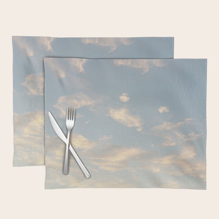 Golden Clouds | Minimal 35mm Film Photography Placemat Gallery Image 1