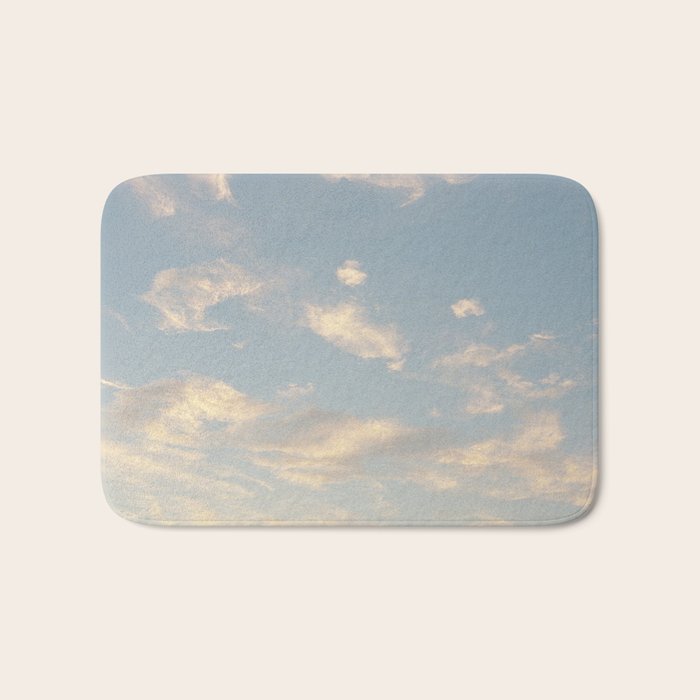 Golden Clouds | Minimal 35mm Film Photography Bath Mat Gallery Image 1