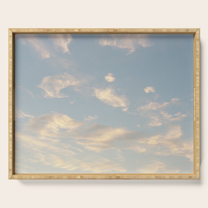 Golden Clouds | Minimal 35mm Film Photography Serving Tray Gallery Image 1