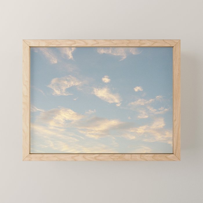 Golden Clouds | Minimal 35mm Film Photography Mini Art Print Gallery Image 1