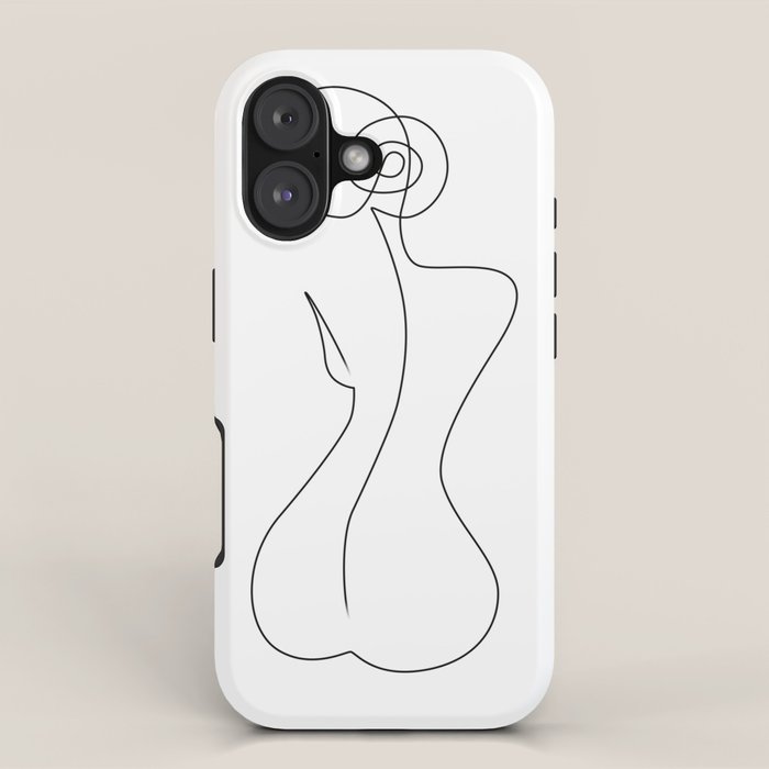 Single Back Line iPhone Case Gallery Image 1
