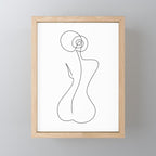 Single Back Line Mini Art Print Gallery Image 1