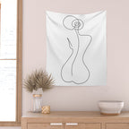 Single Back Line Wall Tapestry Gallery Image 2
