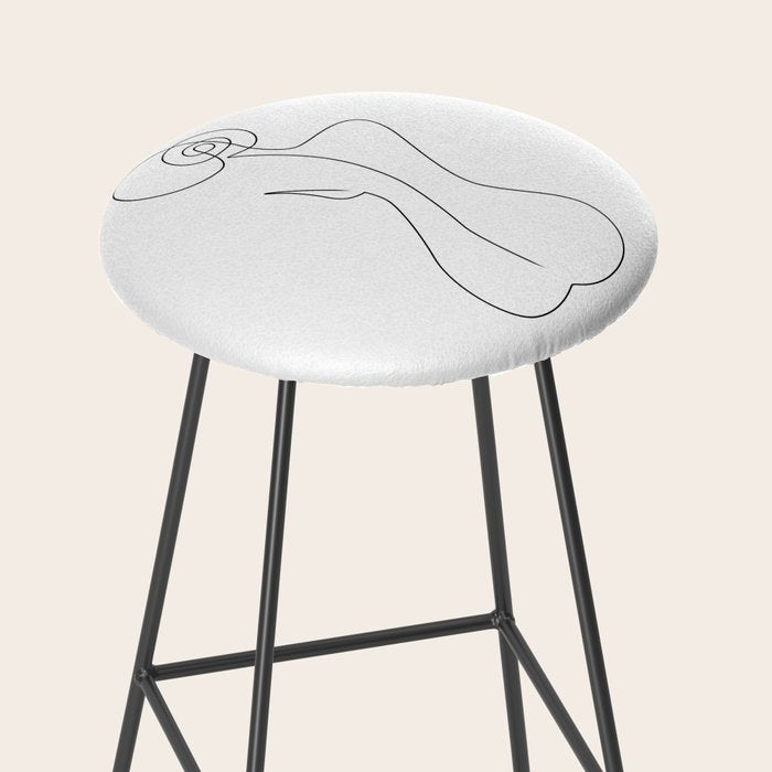 Single Back Line Stool Gallery Image 2